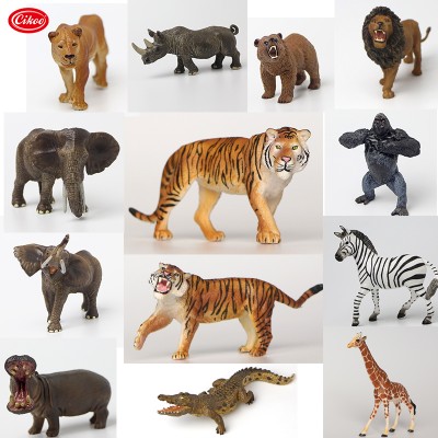 solid PVC wild animals toys collection, likelike high quality animal toys models, non toxic PVC animal figures for kids' gift