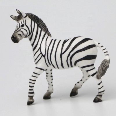 wholesale plastic natural  wild animal zebra toys from China manufacturer