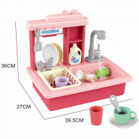 girls toys new design plastic food kids pretend play set kitchen sink toys for children