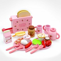 Breakfast Play Set DIY Wooden Kitchen Toy